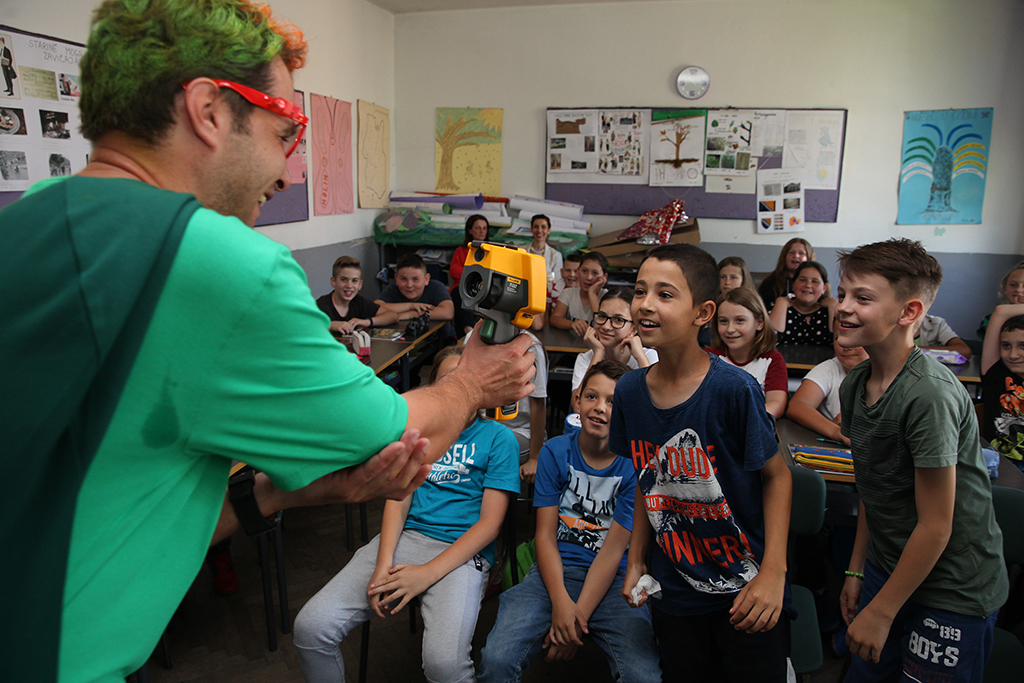 Beepster visited schoolchildren in Cazin and Jajce